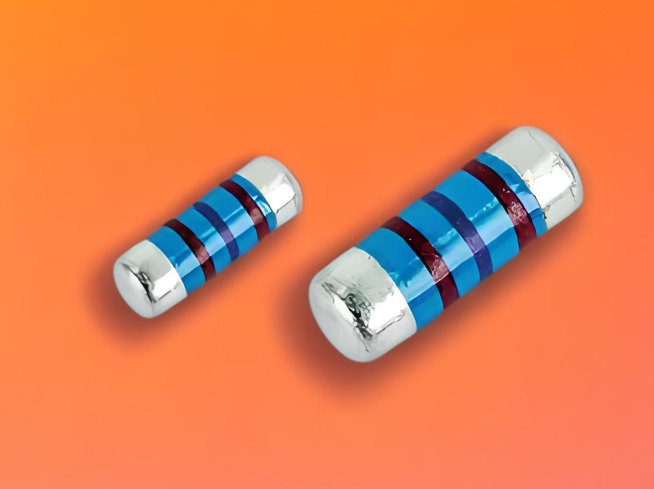Stable MELF resistors exhibiting excellent resistance stability over extended use